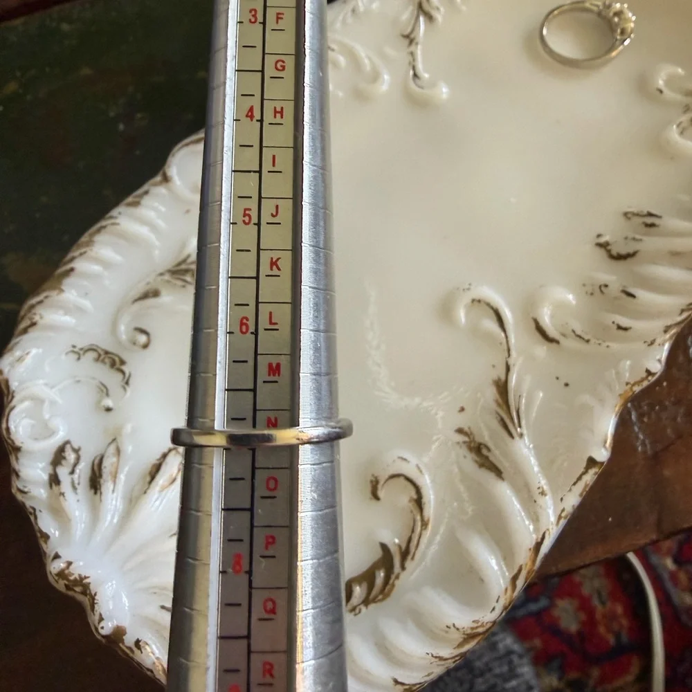 VTG white Opal ring, stamped and signed, size 7, 925 silver - Picture 3 of 5